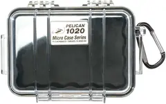 Peli™ MicroCase 1020 sort/klar Innv. m&#229;l: 137x90x43 mm