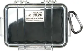 Peli™ MicroCase 1020 sort/klar Innv. mål: 137x90x43 mm