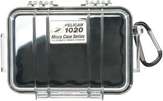 Peli™ MicroCase 1020 sort/klar Innv. m&#229;l: 137x90x43 mm
