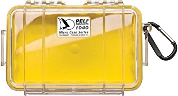 Peli™ MicroCase 1040 gul/klar Innv. mål: 165x98x44 mm