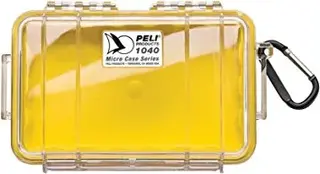 Peli™ MicroCase 1040 gul/klar Innv. mål: 165x98x44 mm