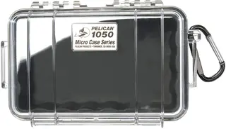 Peli™ MicroCase 1050 sort/klar Innv. mål: 160x93x70 mm