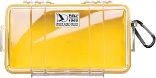 Peli™ MicroCase 1060 gul/klar Innv. m&#229;l: 209x108x57 mm