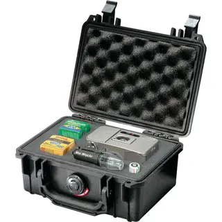 Peli™ 1120 Protector Case m/skum, sort Innv. mål: 187x124x78 mm