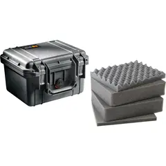 Peli™ 1300 Protector Case m/skum, sort Innv. m&#229;l: 251x178x155 mm