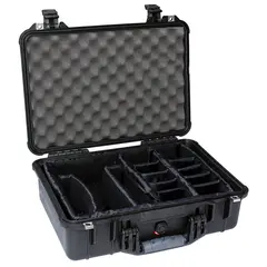 Peli™ 1500 Protector Case m/skillevegger Innv. m&#229;l: 432x290x155 mm