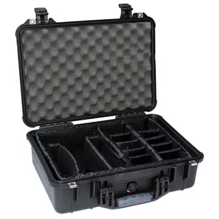 Peli™ 1500 Protector Case m/skillevegger Innv. m&#229;l: 432x290x155 mm