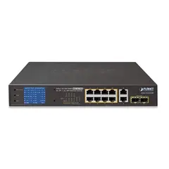 Planet Switch 8-p 1000Tx 8x PoE+ 2xTP 2x SFP Desktop B120W LCD