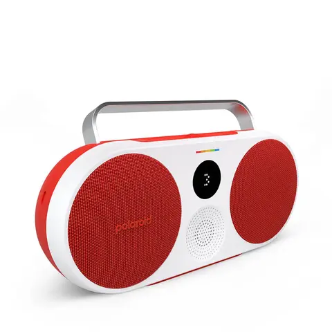 Polaroid Music Player 3 Red &amp; White Bluetooth h&#248;yttaler