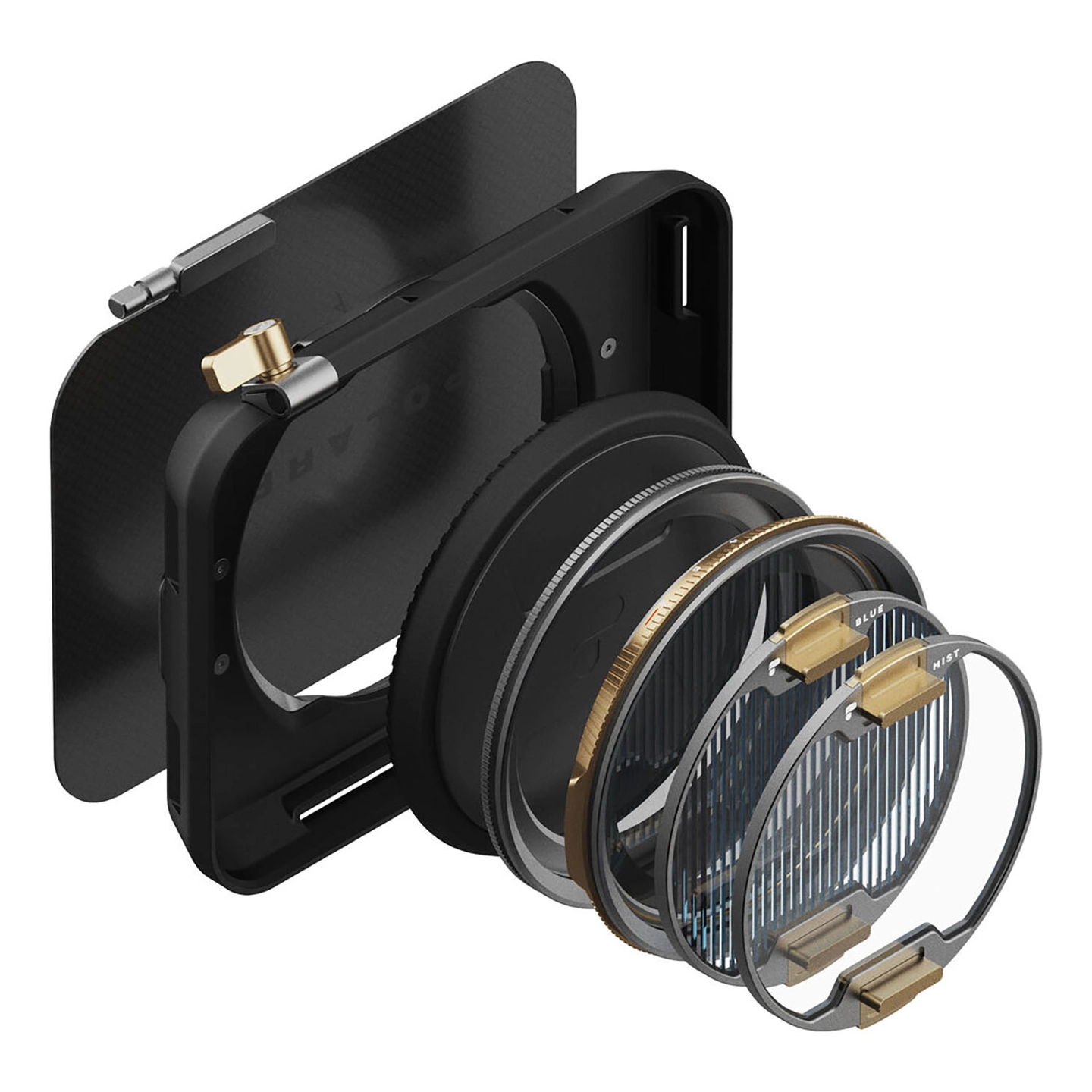 PolarPro Recon Matte Box Director kit Matteboks m/VND, Mist, BlueM. filter