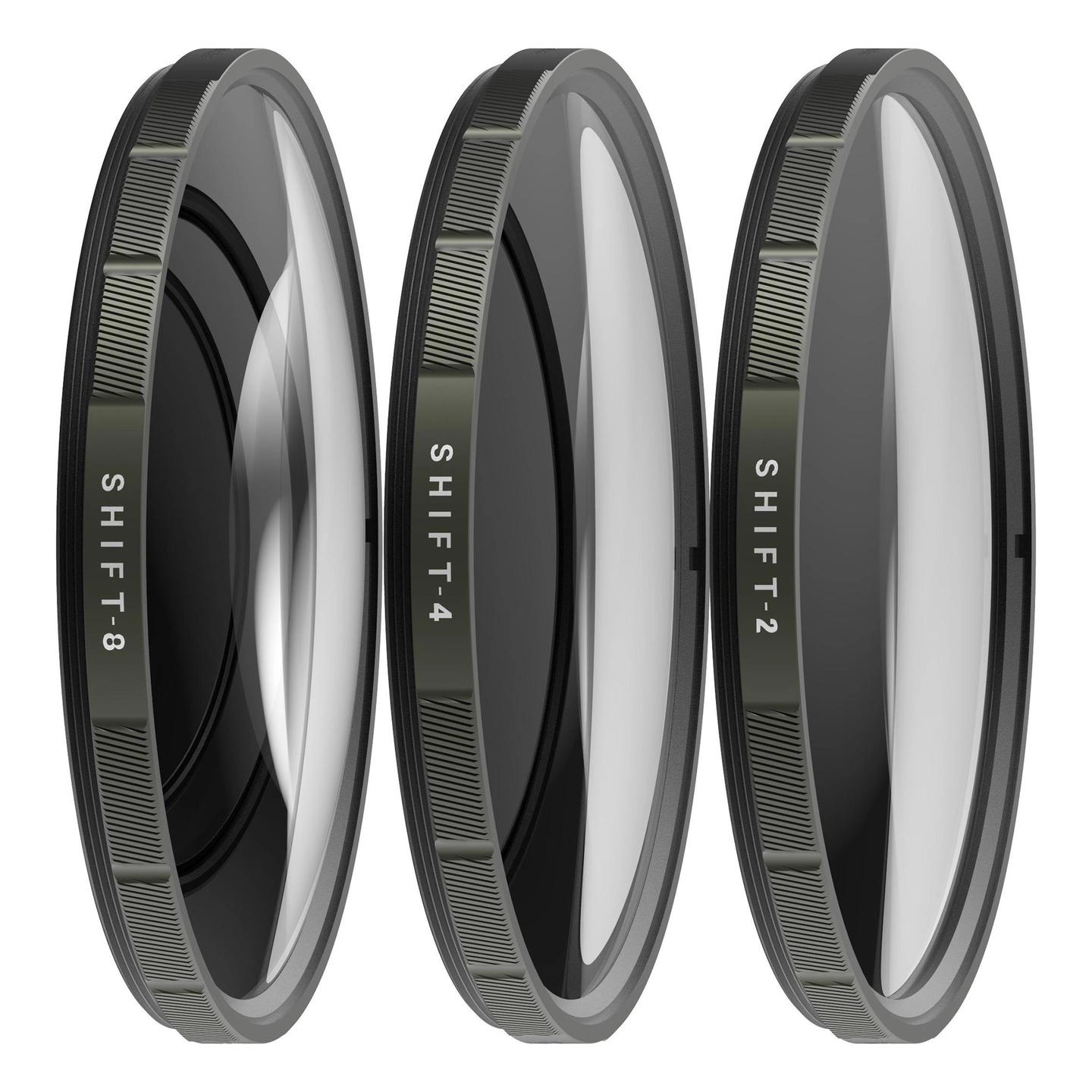 PolarPro Shortstache SHIFT Filter Set 49 3stk Nærlinser +2, +4, +8 ø49mm