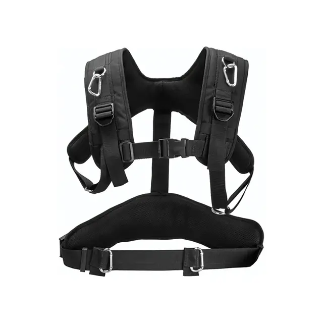 Portabrace AH-3HD Audio Harness Heavy Duty - Padded Straps, Black 