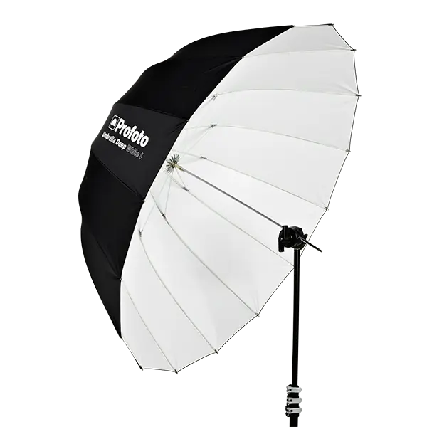 Profoto Umbrella Deep White L Paraply Hvit innside 130cm 