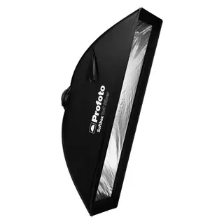 Profoto Softbox Strip 1x4' Silver Foldbar softboks 35x120cm m/festering
