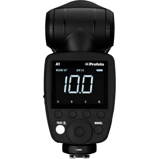 RETUR Profoto A1 AirTTL-N for Nikon TTL Speedlite blits inkl. 3stk batterier 
