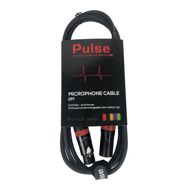 Pulse Mikrofonkabel XLR 2m 2 meter. Han/hunn 