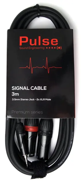 Pulse Signal Cable 3.5mm Stereo - 2x XLR 