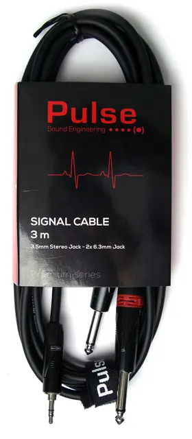 Pulse Signalkabel Stereo Jack -2x Jack 