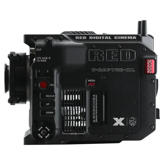RED V-RAPTOR [X]™ XL 8K VV Hus 8K VV + 6K S35 (Dual Format) V-Mount 