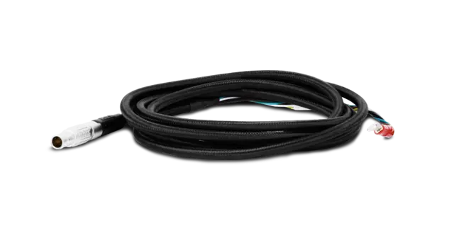 RED 4-PIN 0B LEMO-TO-FLYING LEAD AUX POWER CABLE 