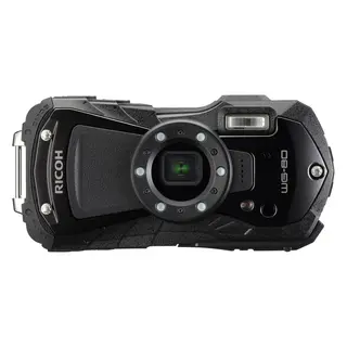 Ricoh WG-80 Black Kompaktkamera med ringblits. Sort
