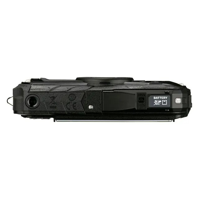 Ricoh WG-80 Black Kompaktkamera med ringblits. Sort 