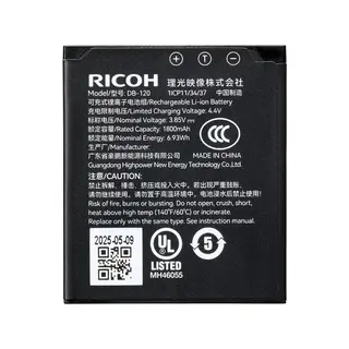 Ricoh Rechargeable Battery DB-120 For Ricoh GR IV
