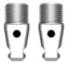 Rycote PCS Tips- 5/8" til Boom Connector Endestykker til Boom Connector