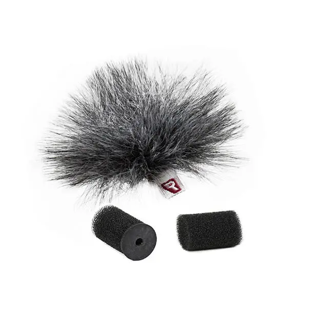 Rycote Ristretto Lavalier Windjammer 1pk Vind Pels til mygg 2-pack Grå 