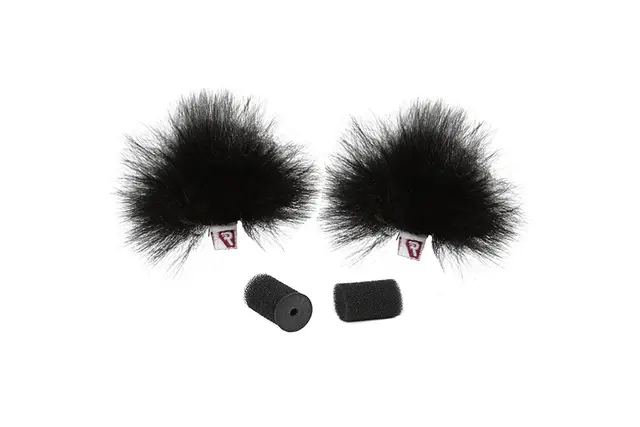 Rycote Ristretto Lavalier Windjammer 2pk Vind Pels til mygg 2-pack svart 