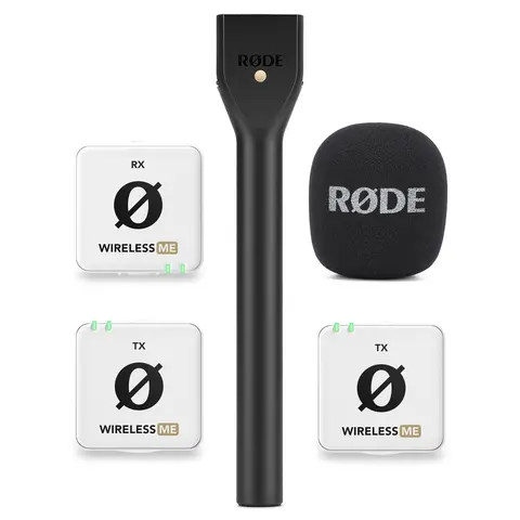 R&#248;de Wireless ME DUAL White Inkludert R&#248;de Interview GO