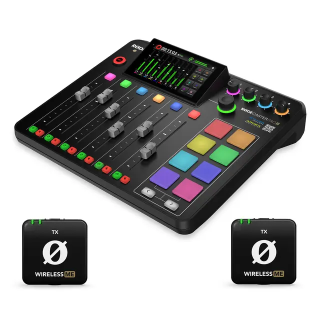 Røde RødeCaster Pro II Med 2 stk. Wireless ME TX 