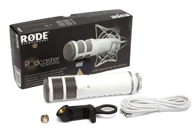 Røde PodCaster USB Dynamisk USB-Mikrofon for Podcast 