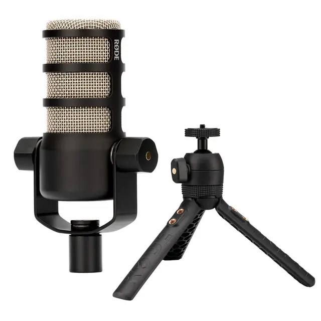 Røde Podmic & Røde Tripod 2 Dynamisk podcastmikrofon med stativ 