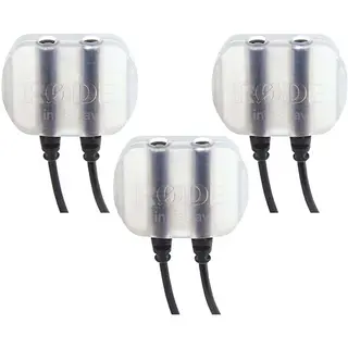 R&#248;de invisiLav 3-pack Feste og vindhette Diskre Lavalier/myggmikrofon montering