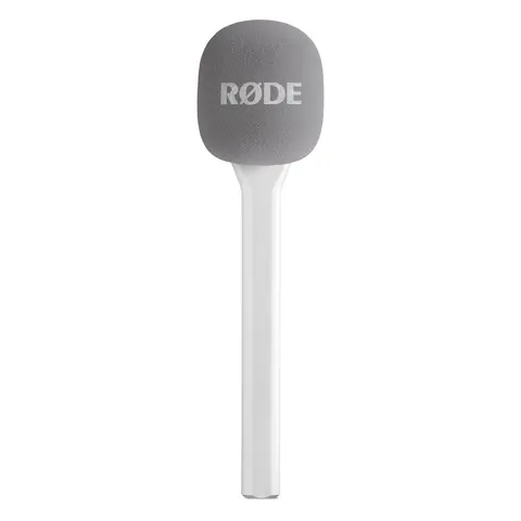 R&#248;de Interview GO - White Handheld Adaptor For Wireless GO