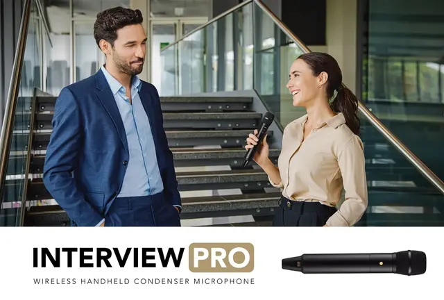 Røde Interview PRO Wireless Microphone Trådløs håndholdt kondensatormikrofon 