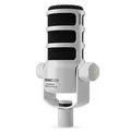 R&#248;de PodMic USB White Dynamic Podcasting Microphone