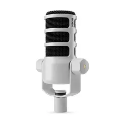 R&#248;de PodMic White XLR Dynamic Podcasting Microphone