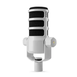 R&#248;de PodMic White XLR Dynamic Podcasting Microphone