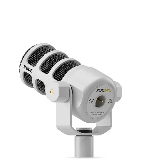 Røde PodMic White XLR Dynamic Podcasting Microphone 