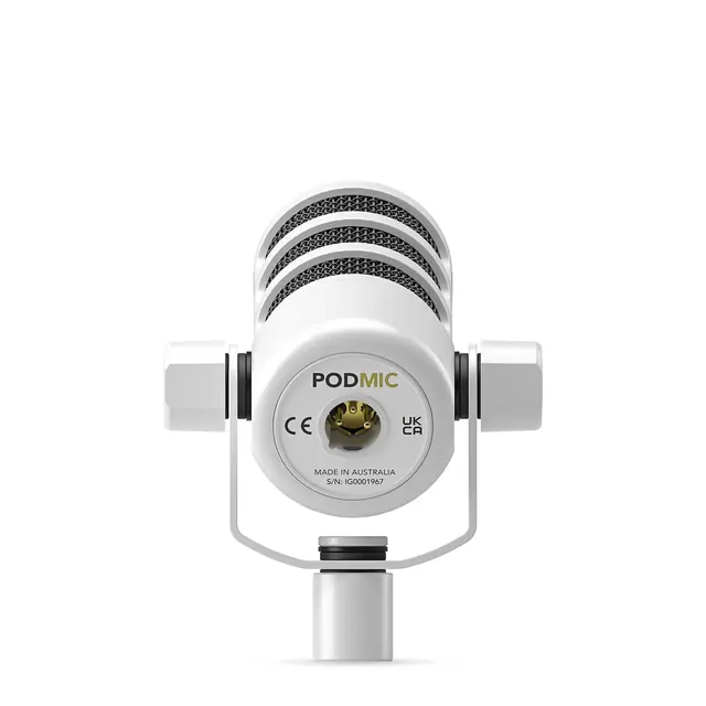 Røde PodMic White XLR Dynamic Podcasting Microphone 
