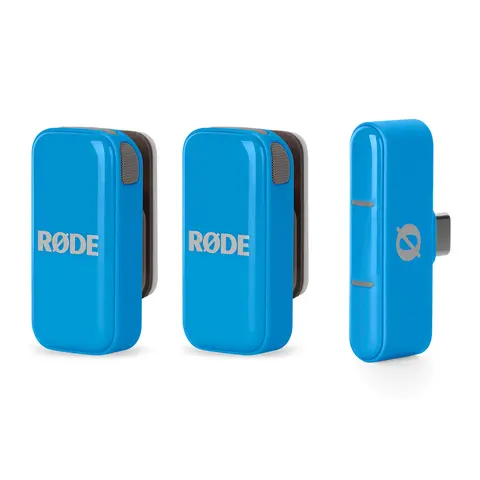 R&#248;de Wireless Micro USB-C Blue Ultrakompakt tr&#229;dl&#248;st mikrofonsystem