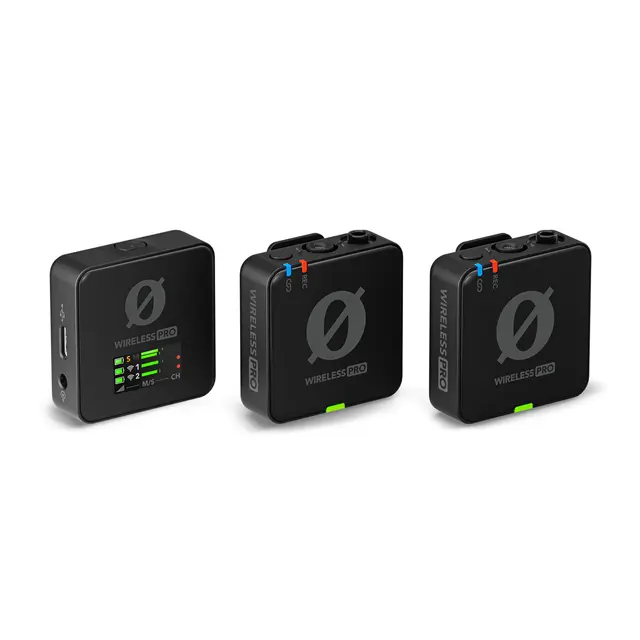 Røde Wireless Pro Trådløst mikrofonsystem. 2 x TX/1 x RX 