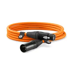 R&#248;de XLR Cable Orange 3 m Oransje XLR-kabel. 3 meter