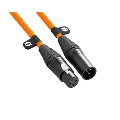 R&#248;de XLR Cable Orange 3 m Oransje XLR-kabel. 3 meter