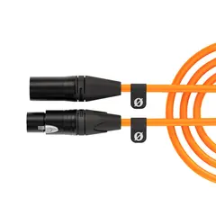 R&#248;de XLR Cable Orange 3 m Oransje XLR-kabel. 3 meter