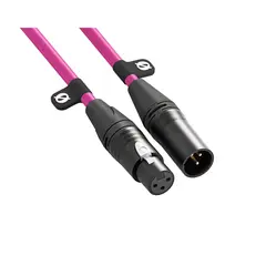 R&#248;de XLR Cable Pink 3 m Rosa XLR-kabel. 3 meter
