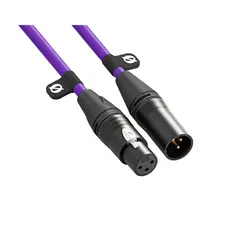 R&#248;de XLR Cable Purple 3 m Lilla XLR-kabel. 3 meter