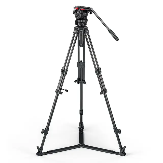 Sachtler FSB 4 75/2 CF GS Mk II Fluid head, Tripod, Gr-Spreader, Bag 